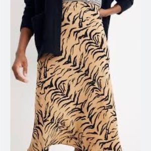 Madewell midi silk skirt